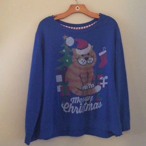 Cat Christmas sweater.